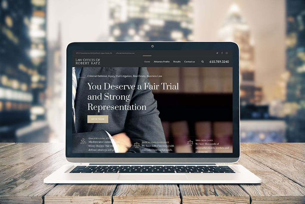 Website Design and Development for Lawyer Company